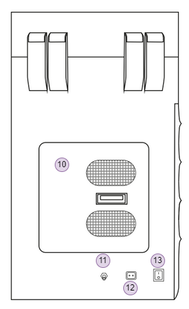 Left side view of the printer