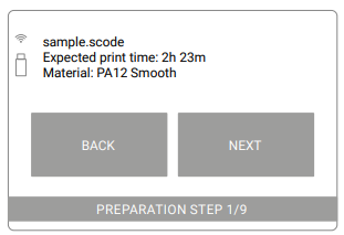 Basic information after uploading a file